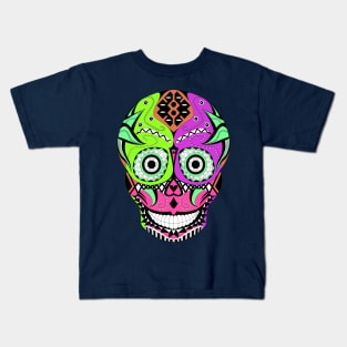 skull candy with smiley death in wild Kids T-Shirt